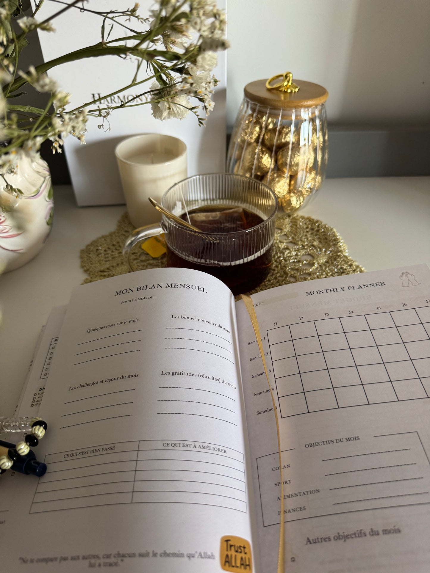 Muslim planner (6 mois) : Foi, Productivité & Harmonie