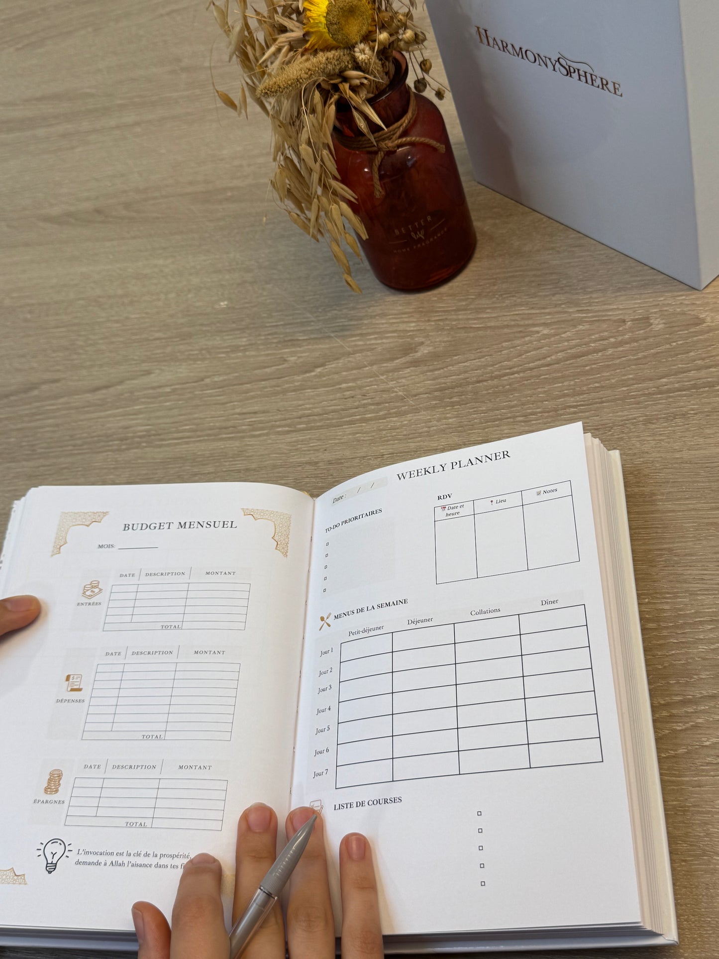 Muslim planner (6 mois) : Foi, Productivité & Harmonie